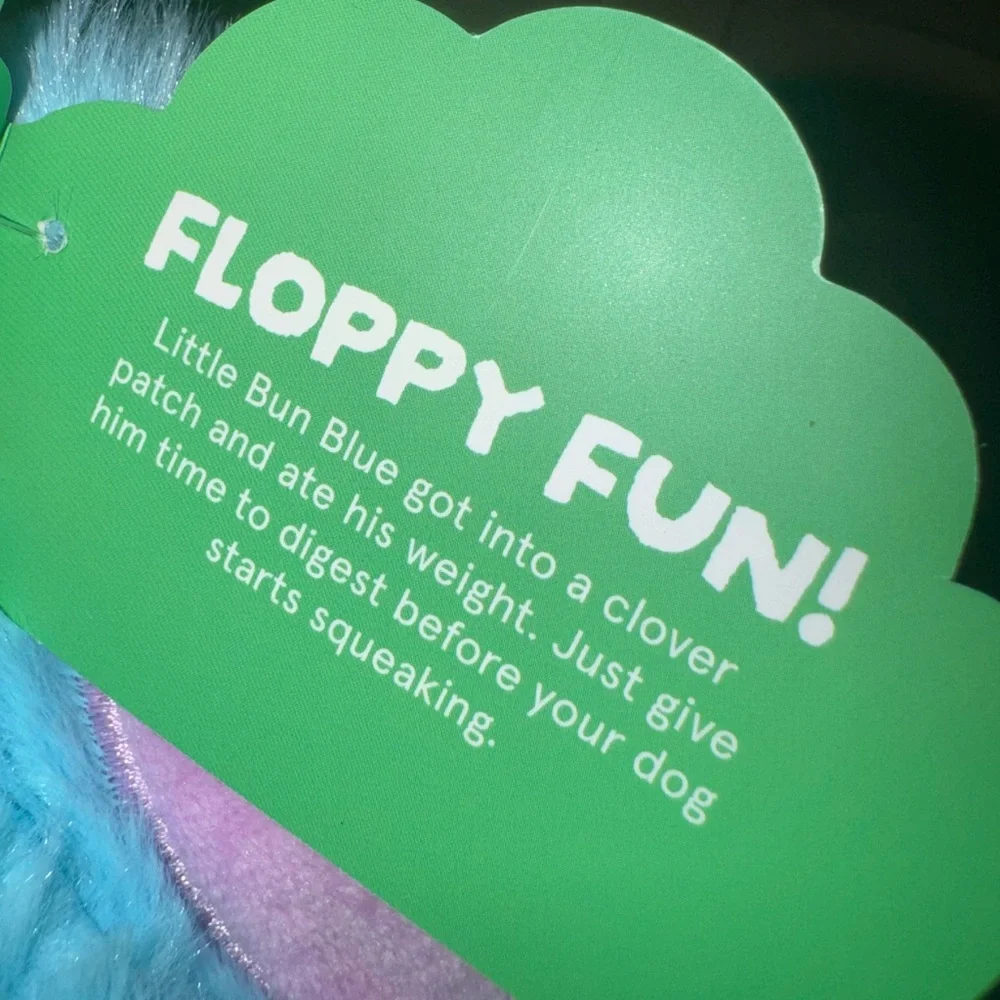Bark Box L blue bunny “little bun blue” NEW Dog toy Easter Bunny
